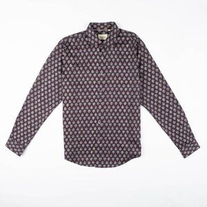 Stitch Note Long Sleeve Printed Shirt - Nightshade